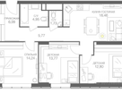 3-к. квартира, 82&nbsp;м²