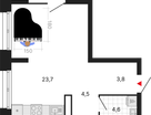 2-к. квартира, 64&nbsp;м²