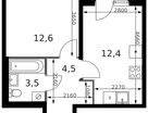 1-к. квартира, 34 м²