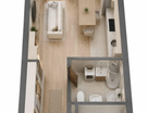 Студия, 22,8&nbsp;м²