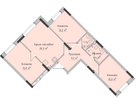 3-к. квартира, 75&nbsp;м²