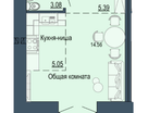 1-к. квартира, 35&nbsp;м²