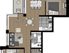 Студия, 96 м²