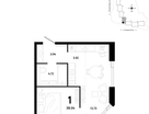 1-к. квартира, 38&nbsp;м²