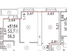2-к. квартира, 56&nbsp;м²