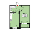 1-к. квартира, 40&nbsp;м²