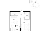 1-к. квартира, 46 м²