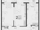 2-к. квартира, 79&nbsp;м²