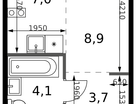 Студия, 23&nbsp;м²