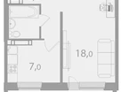1-к. квартира, 38,5&nbsp;м²