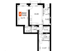 2-к. квартира, 73&nbsp;м²