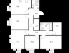 4-к. квартира, 96&nbsp;м²