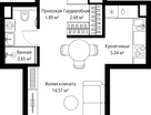 Студия, 28&nbsp;м²