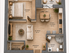 1-к. квартира, 46,3 м²