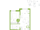 1-к. квартира, 38&nbsp;м²
