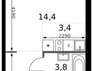 Студия, 26&nbsp;м²