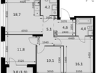 4-к. квартира, 76 м²