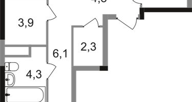 2-к. квартира, 75&nbsp;м²