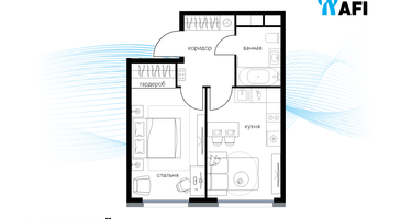 1-к. квартира, 39&nbsp;м²