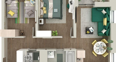 2-к. квартира, 57&nbsp;м²