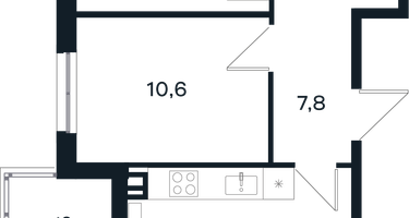 2-к. квартира, 56 м²
