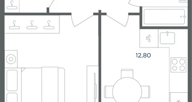 1-к. квартира, 44&nbsp;м²