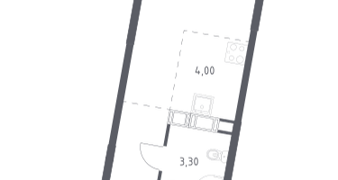 Студия, 23&nbsp;м²