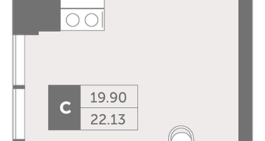 Студия, 27&nbsp;м²