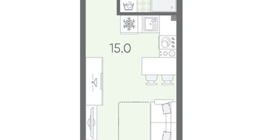 Студия, 21&nbsp;м²