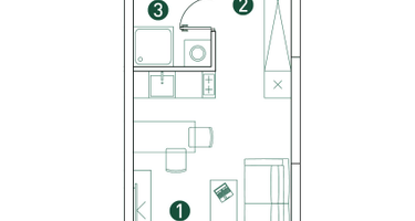 Студия, 26&nbsp;м²