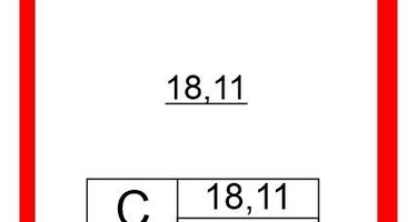 Студия, 24 м²