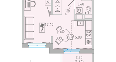 Студия, 31&nbsp;м²