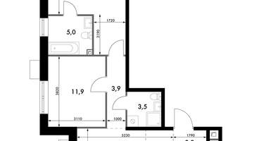 3-к. квартира, 67 м²