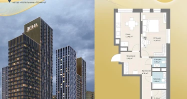 2-к. квартира, 60&nbsp;м²