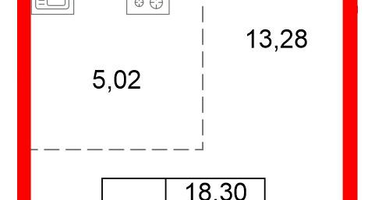 Студия, 25&nbsp;м²