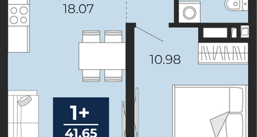1-к. квартира, 37&nbsp;м²