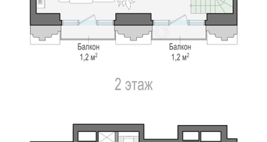 2-к. квартира, 82 м²