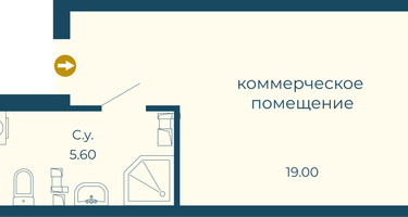 1-к. квартира, 24 м²