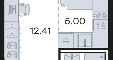 Студия, 24&nbsp;м²