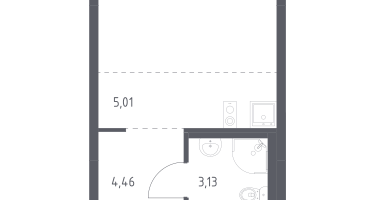 Студия, 22&nbsp;м²