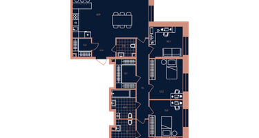 5-к. квартира, 139 м²