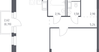 1-к. квартира, 47&nbsp;м²