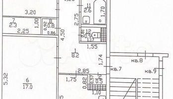 3-к. квартира, 61,7 м²