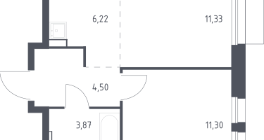 Студия, 37&nbsp;м²
