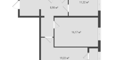 2-к. квартира, 71&nbsp;м²