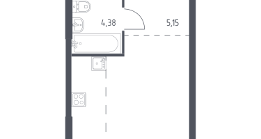 Студия, 26&nbsp;м²