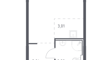 Студия, 22&nbsp;м²