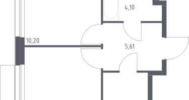 1-к. квартира, 35&nbsp;м²