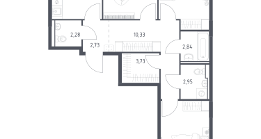 3-к. квартира, 75&nbsp;м²