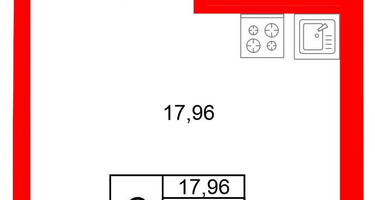 Студия, 27&nbsp;м²